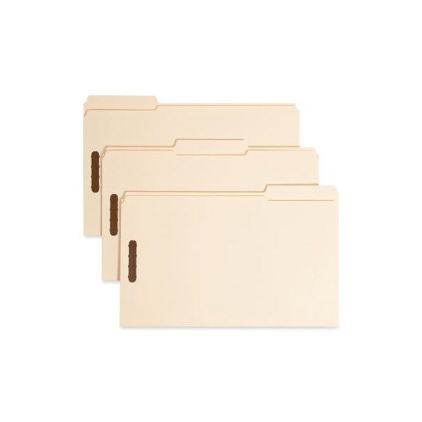 Smead Smead, TOP TAB 2-FASTENER FOLDERS, 1/3-CUT TABS, LEGAL SIZE, 11 PT. MANILA, 50PK 19537 - main